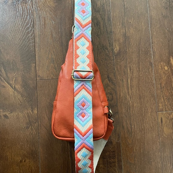 Anthropologie Urban Originals Leather Backpack Sling Belt Bag Purse. - Picture 4 of 11